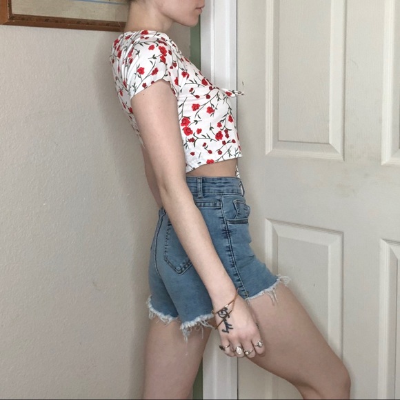 🌸SUMMER 2024🌸NEW Tie Crop Top - Picture 6 of 8